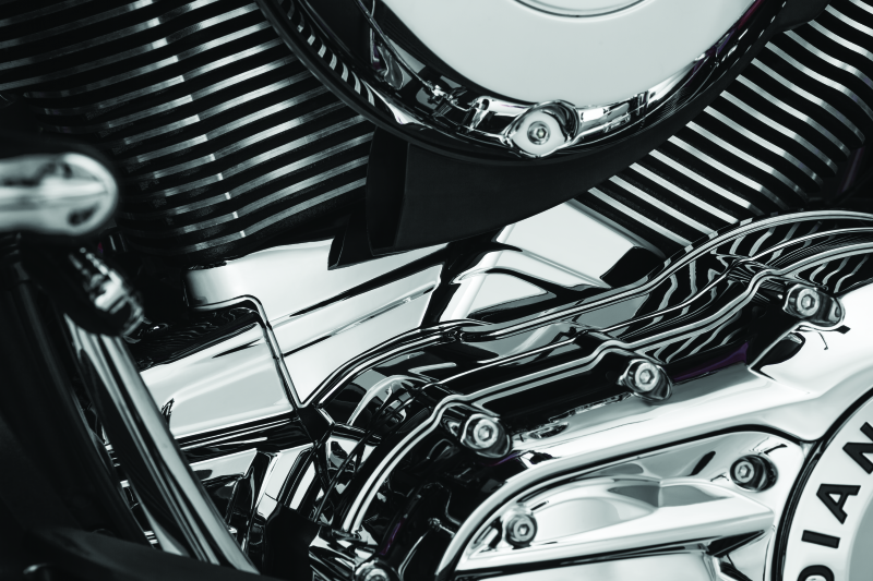 Kuryakyn Cylinder Base Cover for Indian Models Chrome Part #5737