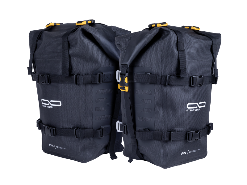 Giant Loop MotoTrekk Panniers 50L - Black for Adventure Motorcycles