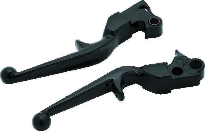Kuryakyn Trigger Lever Set for Harley-Davidson 1996 and Up – Gloss Black Finish