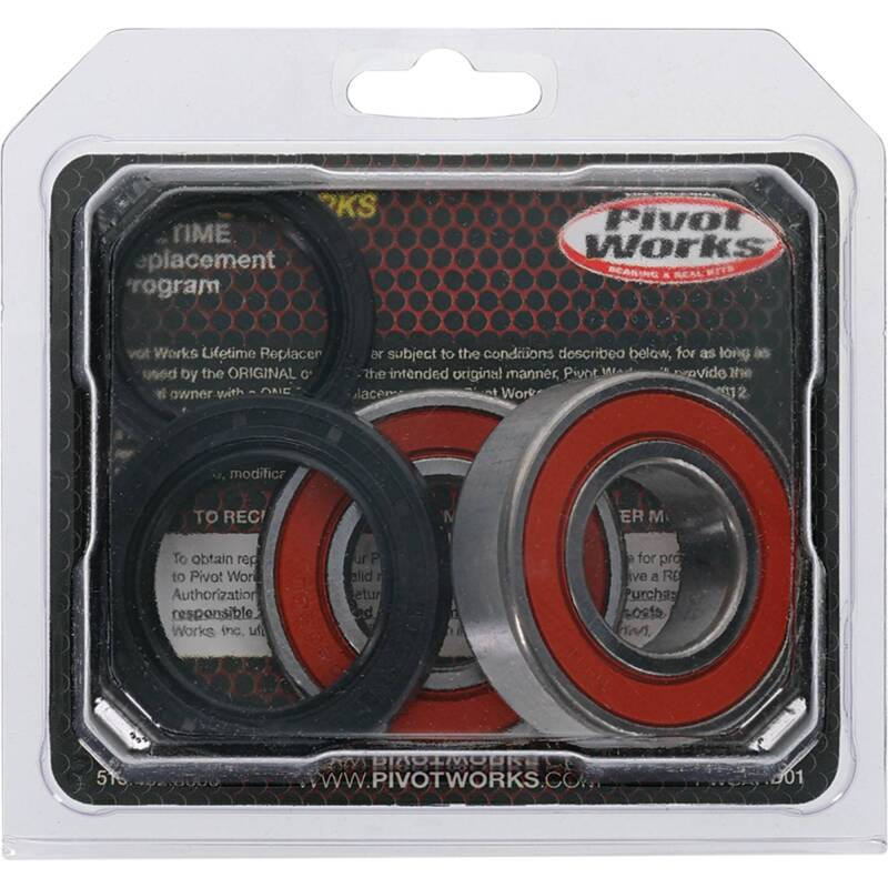 Pivot Works Premium Wheel Bearing Kit for Kawasaki KLF220 Bayou – Part Number 25-1275-P