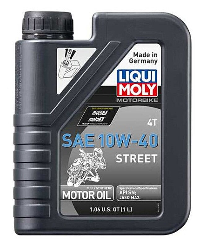 LIQUI MOLY 1L Motorbike 4T SAE 10W40 Street Synthetic Motorcycle Oil