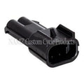 NAMZ Delphi-Packard Weatherpack 2-Position Male Wire Connector with Seals (Part NDP-38062)