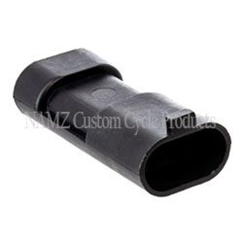 NAMZ Delphi 3-Position OEM Mating Connector for Harley-Davidson Transmission Sensors and Alarm Sirens