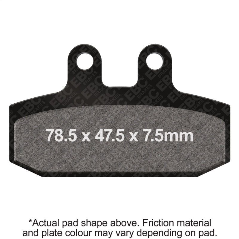 EBC Powersports Double-H Sintered Rear Brake Pads for Aprilia Mana 850 (Part No. FA256HH)