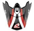 EVS T3 Works Helmet Visor – Black, White & Red for Powersports Helmets