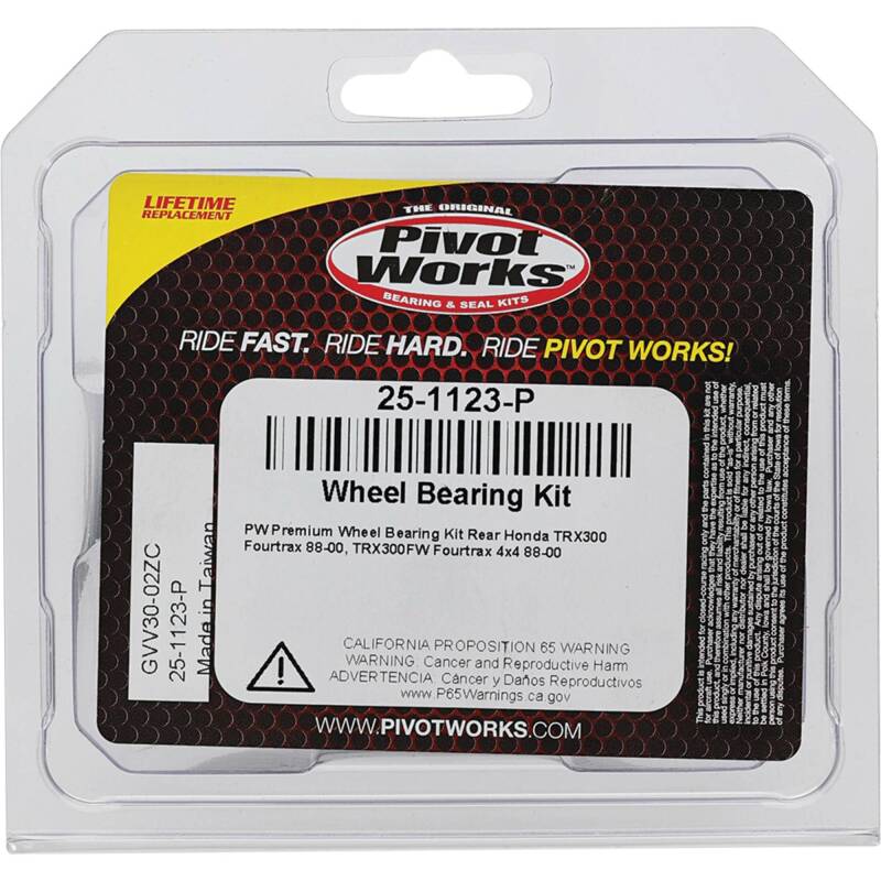 Pivot Works Premium Wheel Bearing Kit for Honda TRX300 Fourtrax and Variants