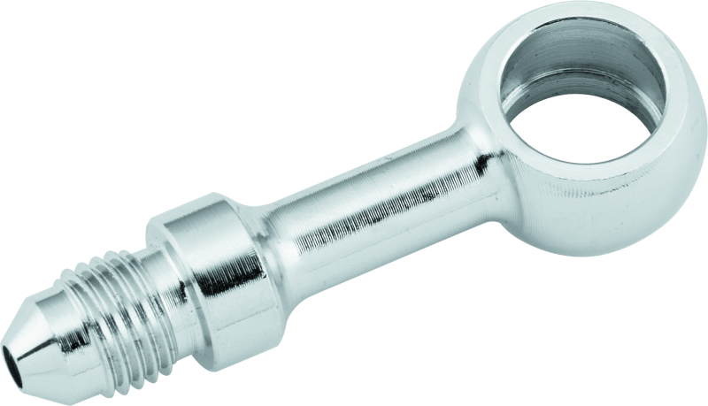 Twin Power Stainless Brake Fitting 7/16 Inch x AN3 Straight Banjo Adapter for Harley Brake Systems