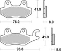 Brembo Powersports 07YA22SA Sintered Front Brake Pads for Kawasaki and Triumph Motorcycles