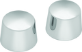 Kuryakyn Chrome Front Axle Nut Caps for Harley Davidson Touring Models