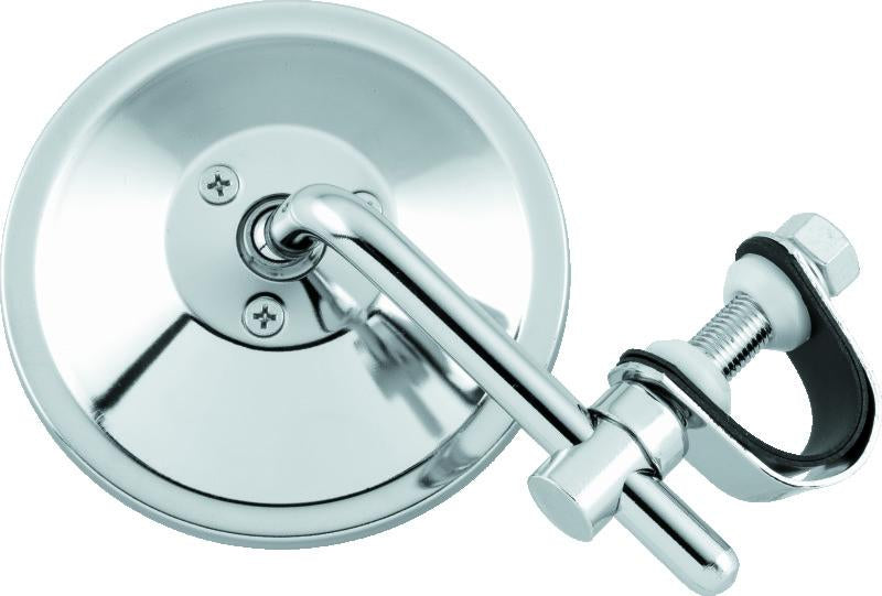 BikeMaster Universal Clamp-On Mirror with 4-Inch Adjustable Stem