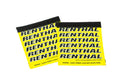 Renthal G257 Team Clean Grip - Yellow, White & Black for Motorcycles