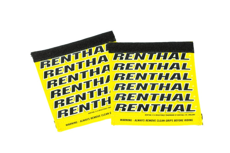 Renthal G257 Team Clean Grip - Yellow, White & Black for Motorcycles