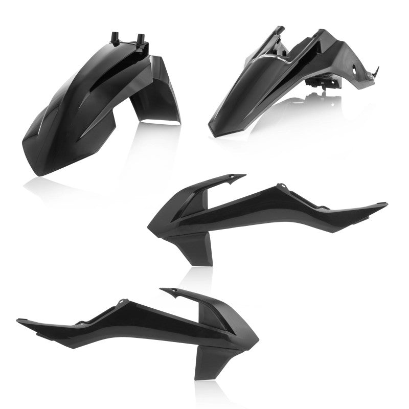 Acerbis KTM SX65 & GasGas MC65 Plastic Kit - Black (Part #2449620001)