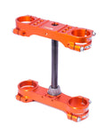 XTrig ROCS Tech Triple Clamp for KTM 85 SX & 105 SX – 14 mm Offset, Orange