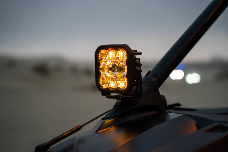 Diode Dynamics Polaris RZR Pro XP A-Pillar LED Pod Bracket Kit (Part Number DD7634P)