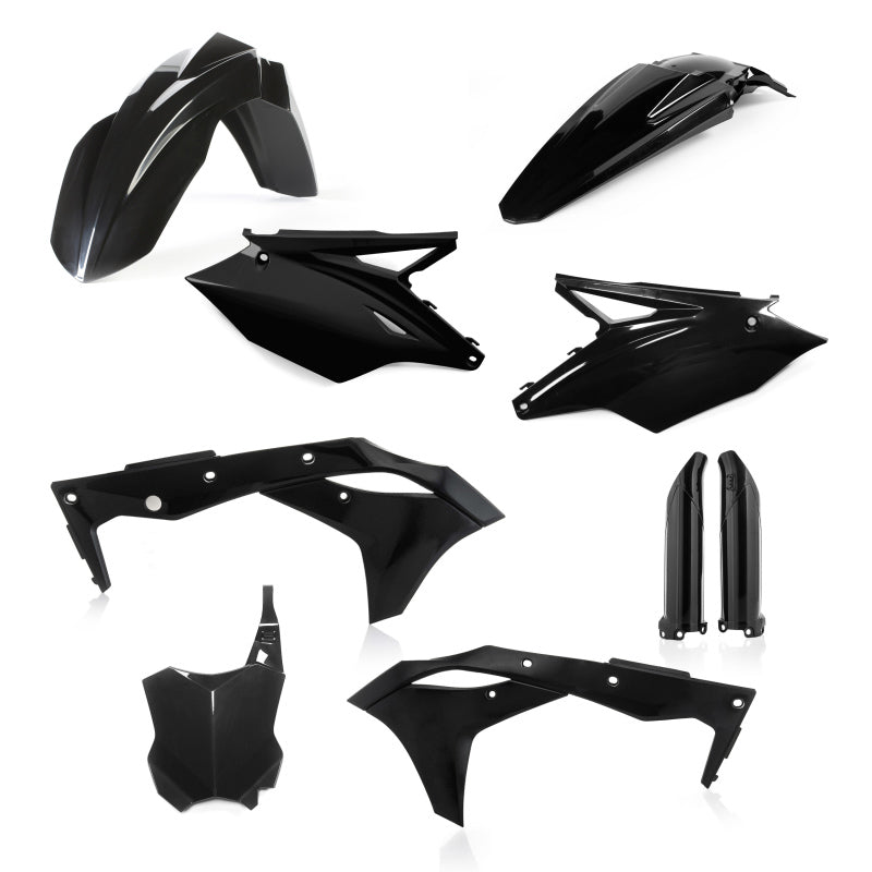 Acerbis 2018 Kawasaki KX250F / 2019-2020 Kawasaki KX250 Full Plastic Kit - Black