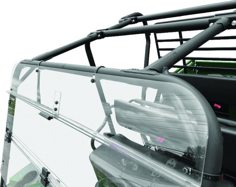 QuadBoss Folding Windshield for Kawasaki KAF620 Mule 4010 4x4 – Adjustable Polycarbonate PowerSports Windshield