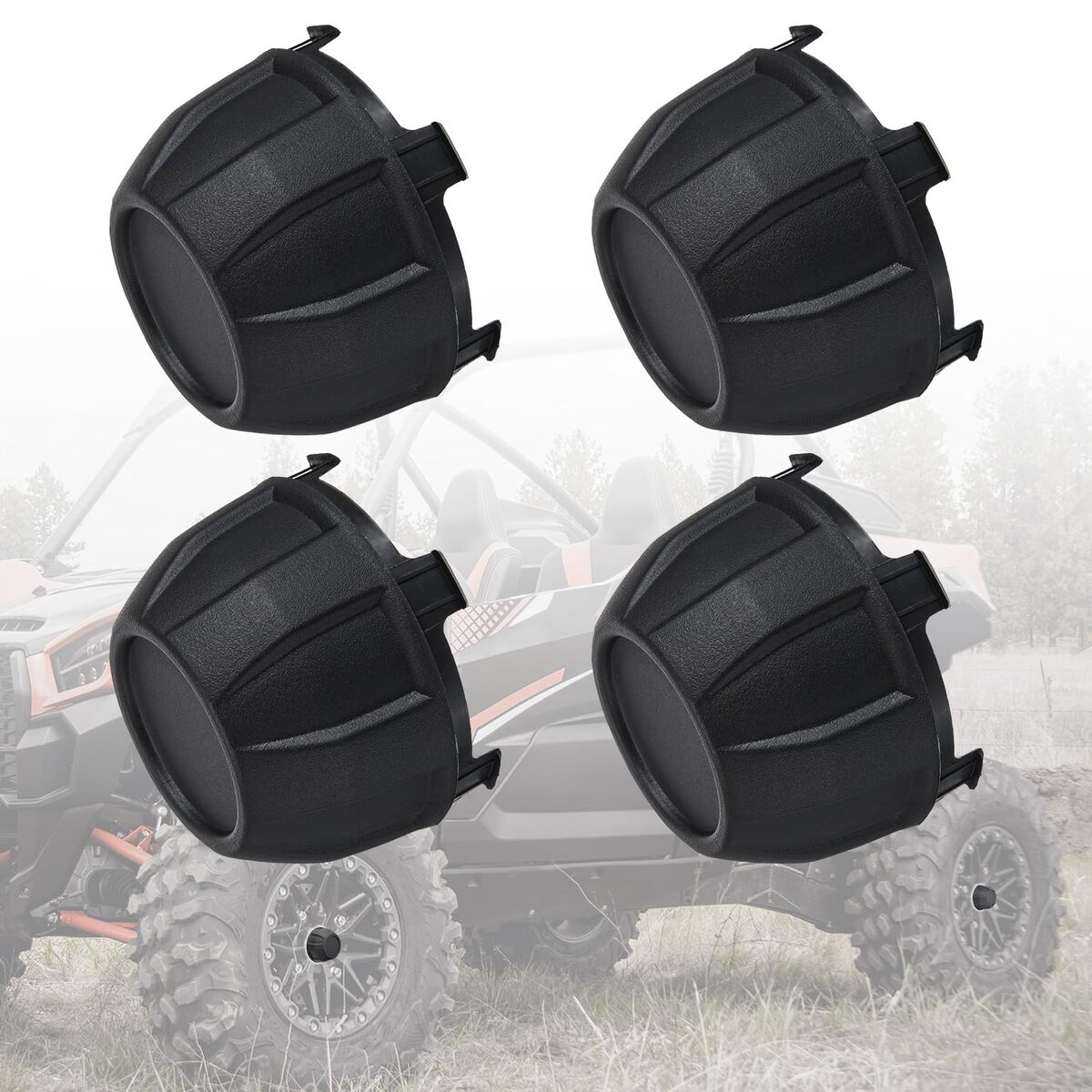 Kemimoto Kawasaki Teryx KRX 1000 4Pcs Tire Wheel Hub Caps