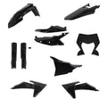 Acerbis 24+ KTM Plastic Kit for EXC, XC-W, XCF-W, and XW-F Models - Black