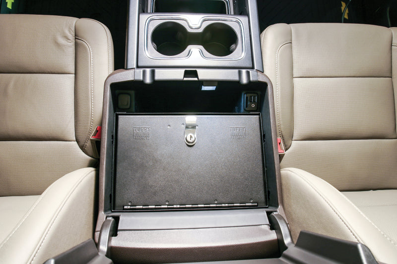 Tuffy Products Console Safe with Locking System for Chevy Silverado and GMC Sierra 1500, 2500HD, 3500HD (Part #320-01)