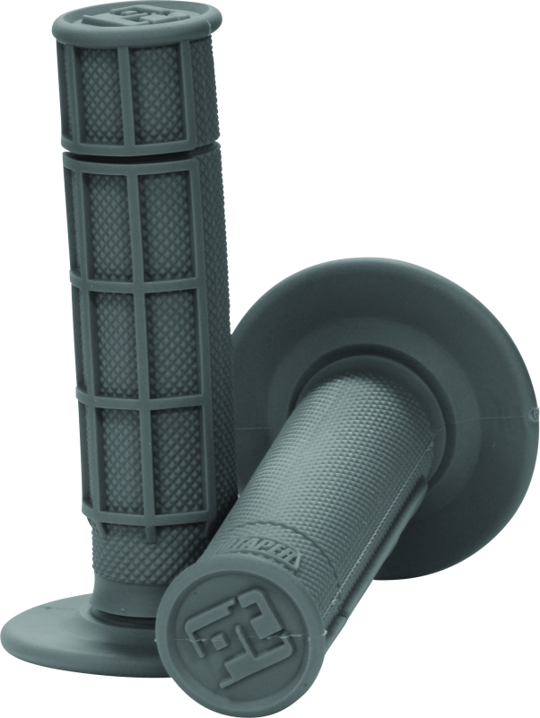 ProTaper Race Cut 1/2 Waffle Grips - Grey for Motocross and Supercross