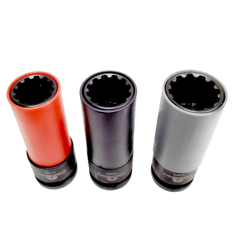 Counteract Socket Pro 6-Way Socket Set with 17mm, 19mm, and 21mm Sizes