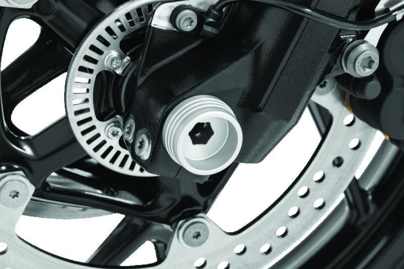 Kuryakyn Lodestar Front Axle Slider Silver for BMW R1200 and F800 Models