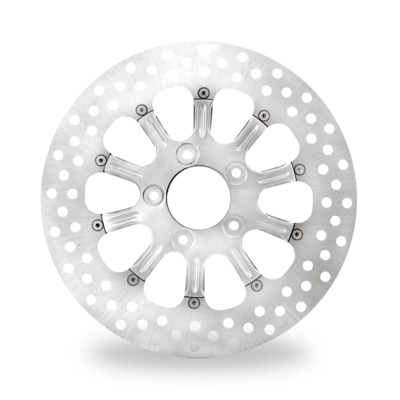 Performance Machine 0133-1802RELS-CH Chrome Rear Right Disc and Carrier for Powersports Vehicles