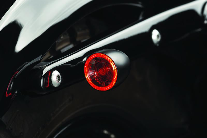 Kuryakyn Bullet 1000 White/Amber Clear Lens Satin Black Motorcycle Marker Lights - Part #2555