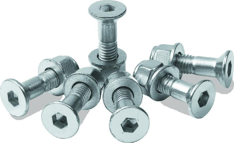 ProTaper Sprocket Bolt Kit - 6 mm Allen Head Bolts with 12 mm Nylock Nuts for Powersports Rear Sprockets