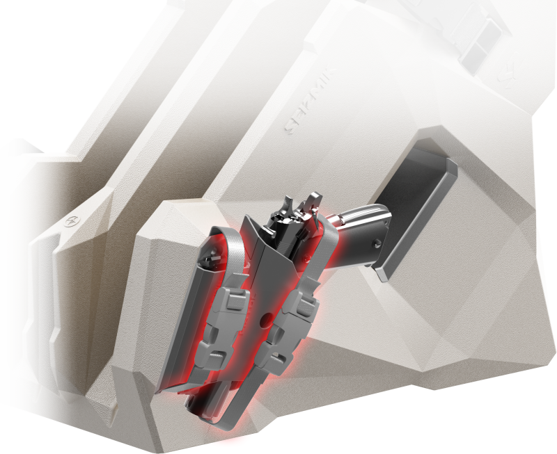 Seizmik Pistol & Magazine Holster Add-On Kit for ICOS 2 AR - Powersports Accessory