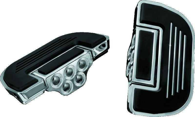 Kuryakyn Premium Ribbed Floorboards Without Adapter Chrome Part #4351