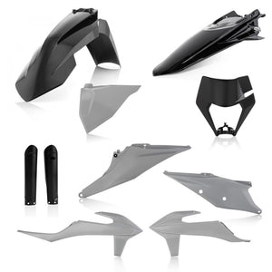 Acerbis 20-23 KTM 150-500 XCF-W / XC-W TPi / EXC TPi / EXC-F Full Plastic Kit - Gray/Black