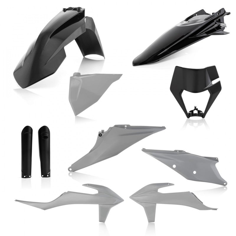 Acerbis 20-23 KTM 150-500 XCF-W / XC-W TPi / EXC TPi / EXC-F Full Plastic Kit - Gray/Black