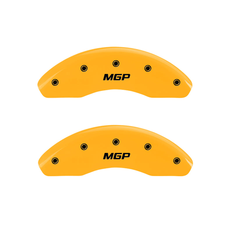 MGP Alloy Caliper Covers for Mercedes-Benz CLK320 1998-2003 - Yellow Finish with Black Engraving