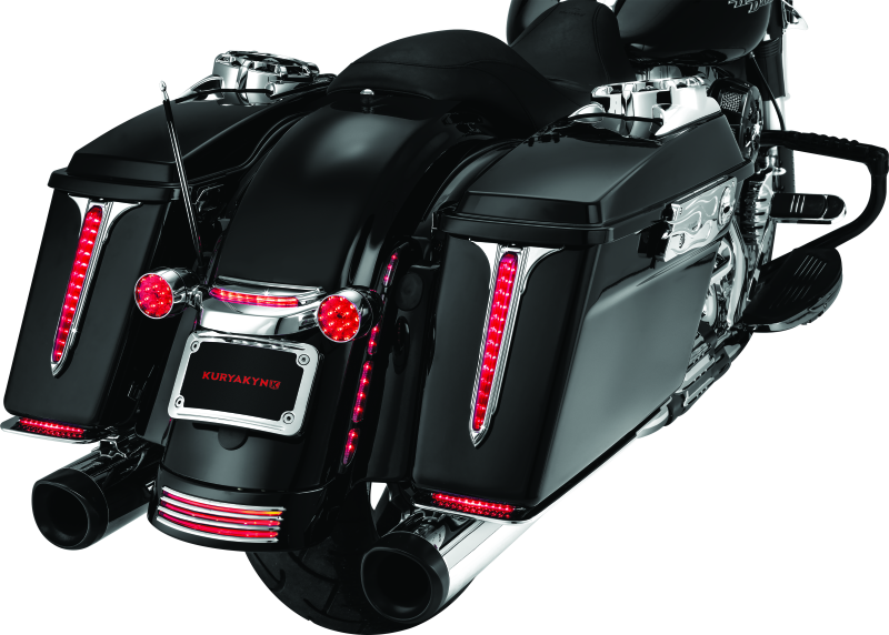 Kuryakyn Curved License Plate Mount for Harley-Davidson Street Glide and Road Glide (Part #3157)