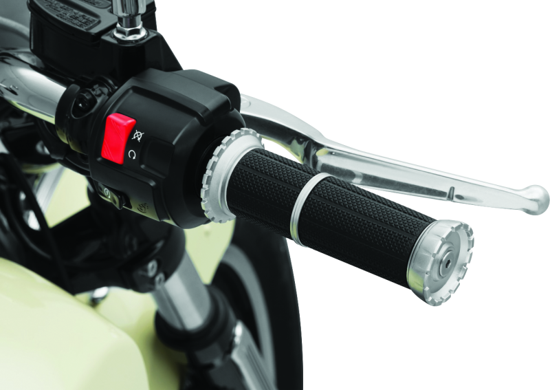 Kuryakyn Riot Grips Scout Silver - Premium Motorcycle Handlebar Grips for Indian Scout Models