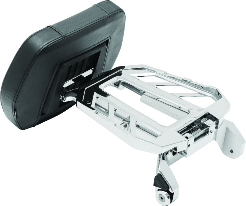 Kuryakyn Neo Driver & Passenger Backrest with Luggage Rack – Chrome Part 5746