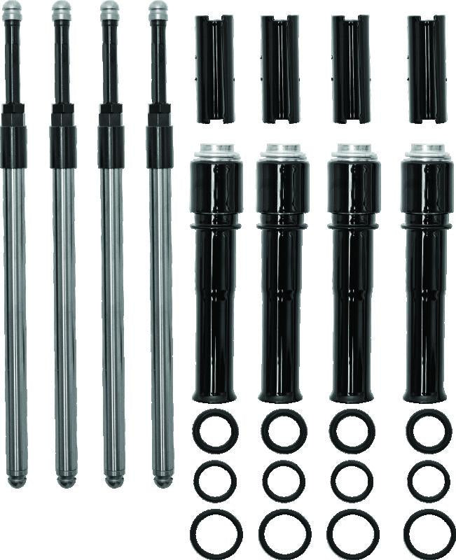 S&S Cycle 930-0143 Quickee Pushrods with Gloss Black Covers for Harley Davidson 2008-2009 Models