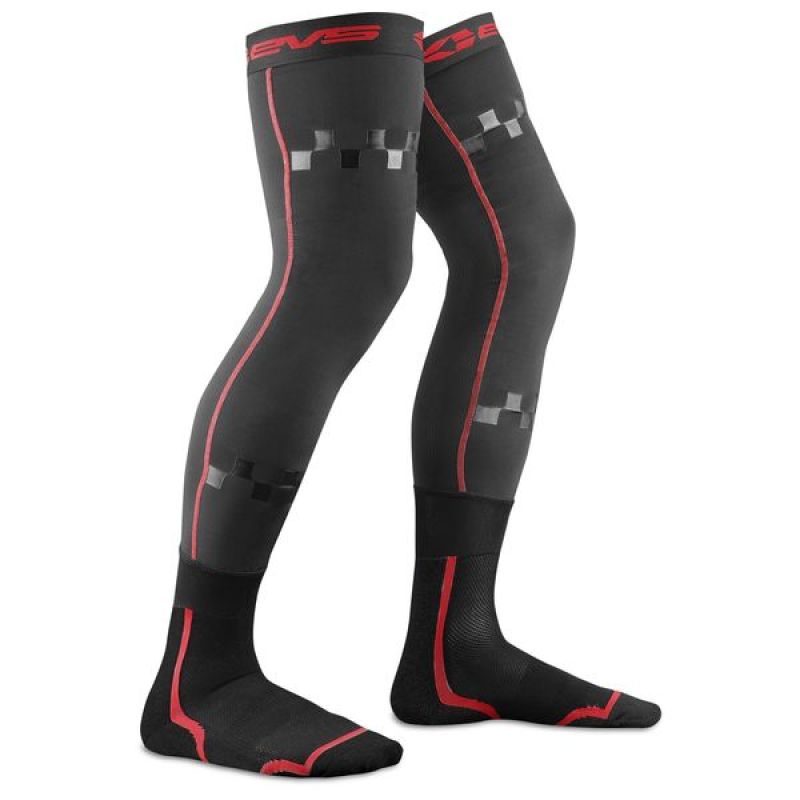 EVS Fusion Sock Combo Black/Red - Large/XL for Powersports Safety and Comfort