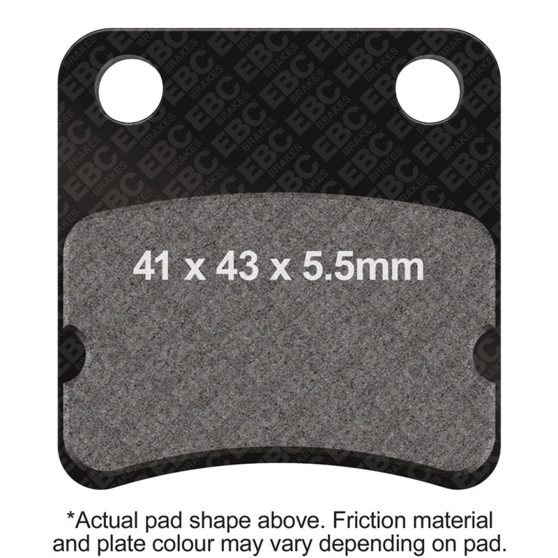 EBC Powersports SFA257/2 Organic Brake Pads for Honda FSC 600 Silverwing Front Left Parking Brake