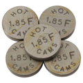 Hot Cams Shim Kit 1.850mm Thickness - 5 Pack for Japanese, KTM, and Vintage Models