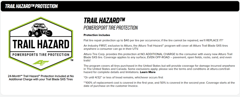 Atturo Trail Blade X/T SxS All-Terrain Tire - 30x10R15, Tubeless, Radial, 73 Load Index