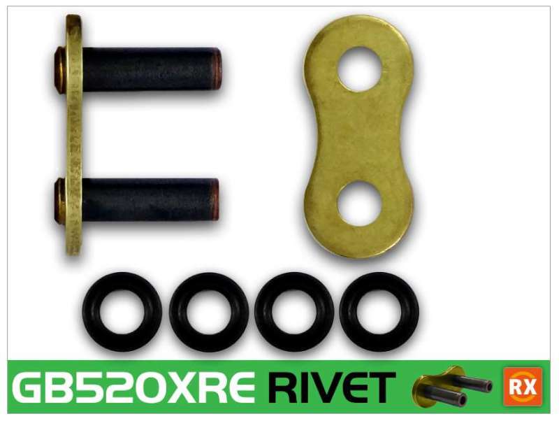 RK Chain GB520XRE-RL Gold XRE Series Chain for Powersports Vehicles
