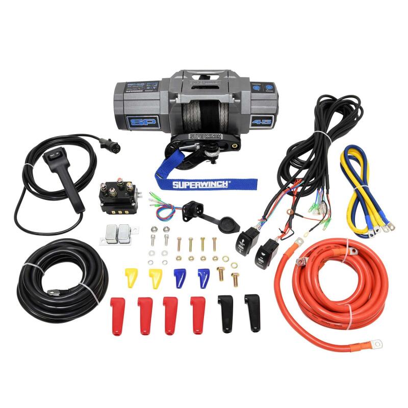 Superwinch SP 45SR 4500 lbs 12V DC Off-Road Winch with Synthetic Rope and Hawse Fairlead