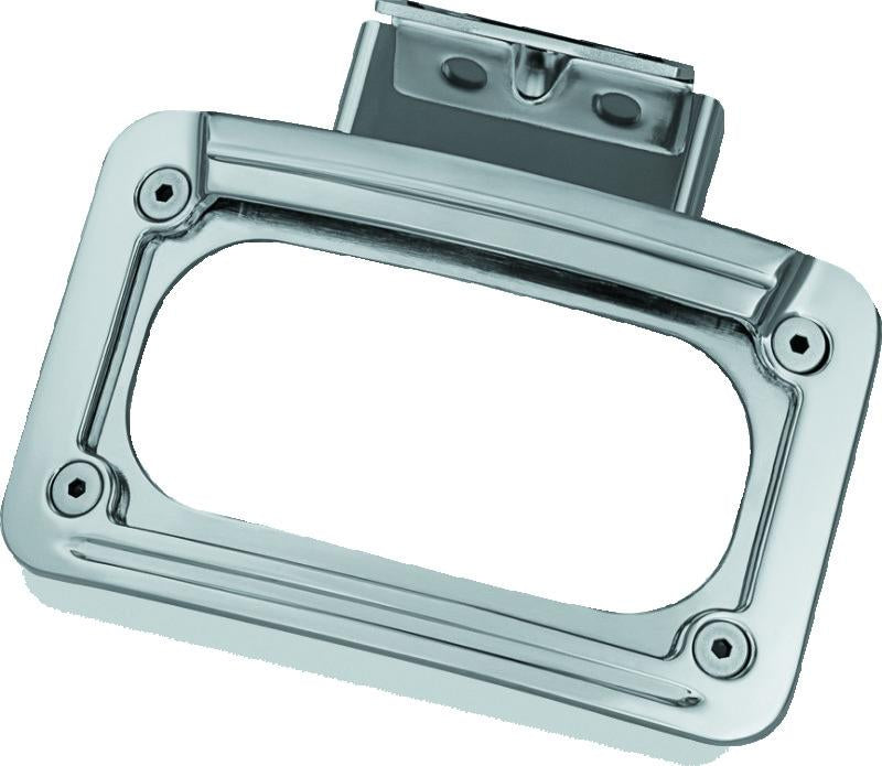 Kuryakyn LED Curved License Plate Frame for Indian Motorcycles - Chrome, Part 5699