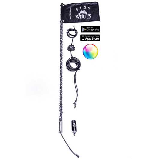 5150 Whips 187 LED Bluetooth Whips - Single
