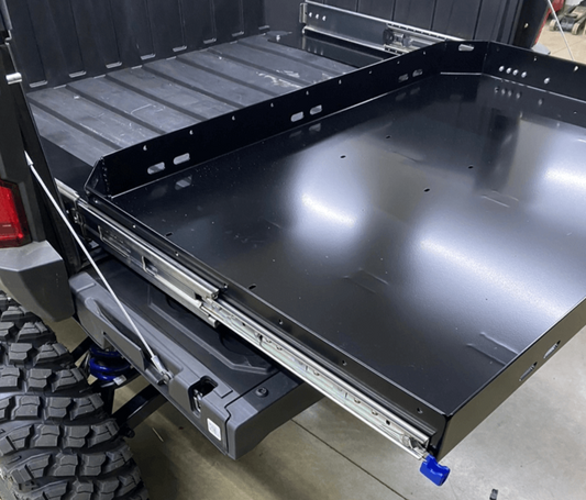 Polaris Xpedition Bed Drawer by AJK Offroad Side View