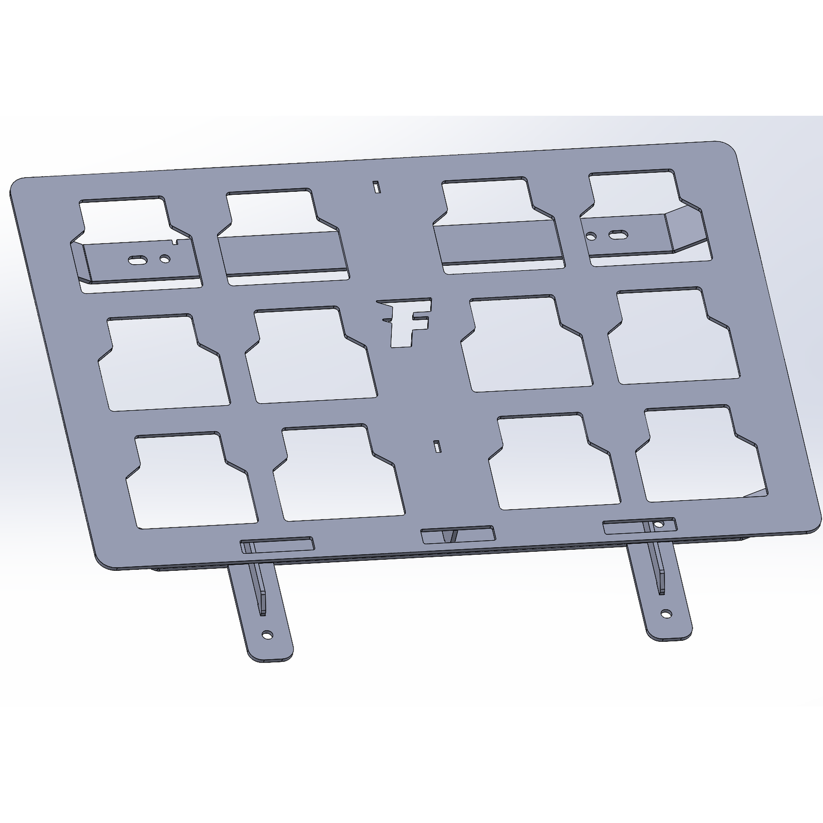 Yamaha YXZ Bed Milwaukee Packout Mount, Double by Fastlab