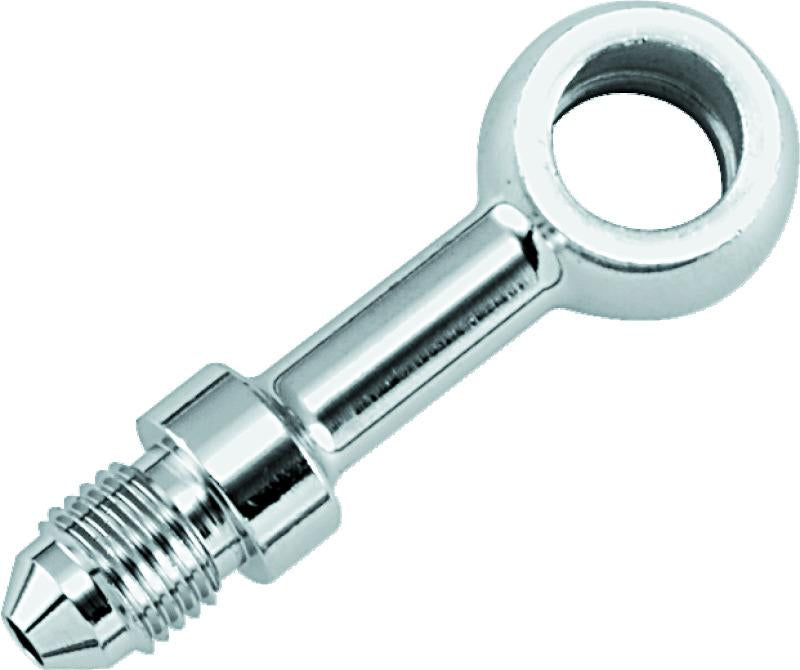 Twin Power Stainless Brake Fitting 3/8 Inch x AN3 Straight Banjo Adaptor for Harley Brake Systems